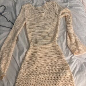 Peppermayo | Dresses | Peppermayo Exclusive Majestic Beaded Crochet Mini  Dress Ivory | Poshmark